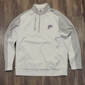 Men's Miami Dolphins Antigua Generation Quarter-Zip Pullover